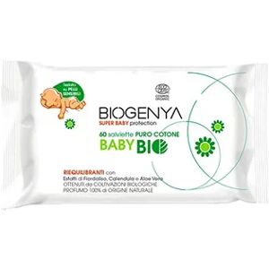 Biogenya Lingettes en Coton pour Bébé 60lingettes - Publicité