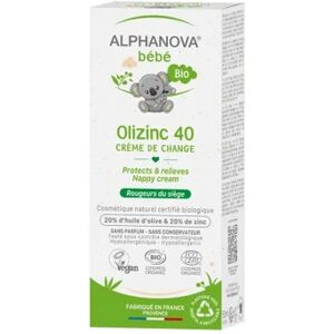 Alphanova Lingett Alphanova Bebe Olizinc Crème Change 50g - Publicité