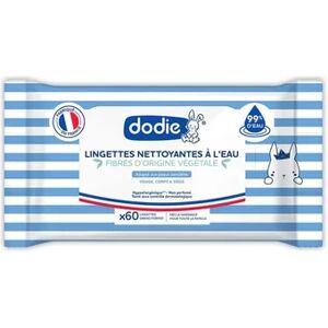 Dodie Lingettes Nettoyantes à l'Eau 60uts - Publicité