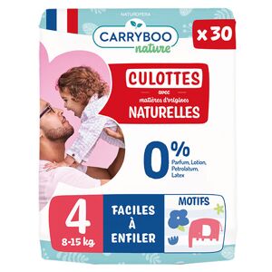 CARRYBOO : Dermo Sensitives - Couches écologiques taille 2 (3-6 kg