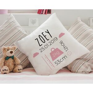 Cadeaux.com Coussin personnalisé bébé - Naissance Rose