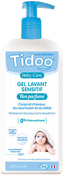 Tidoo Soin Gel Lavant Sensitif Bio 475ml