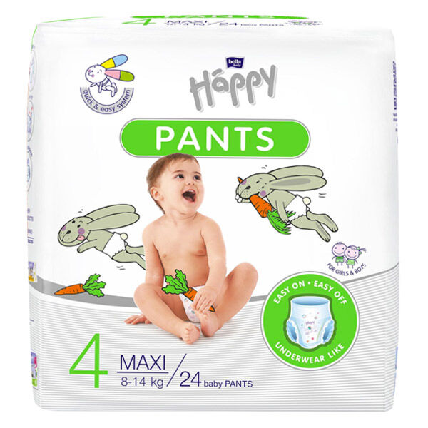 Happy Pants Couches Culottes T4 Maxi 8-14kg 24 unités
