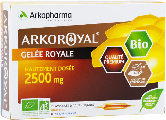 Arkopharma Arkoroyal Gelée Royale 2500mg Bio 20 ampoules