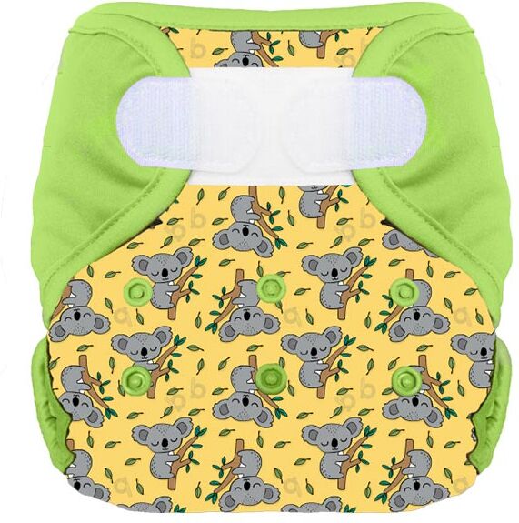 Bumdiapers Couche Lavable + 1 Insert Nicolas le Koala 0-3ans+