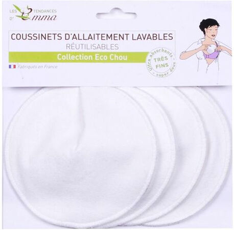 Les Tendances d'Emma Kit de 4 Coussinets d'Allaitement