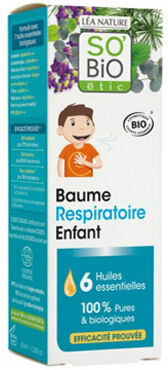 So Bio Etic So'Bio Etic Baume Respiratoire Enfant aux 6 Huiles Essentielles Biologiques 50ml