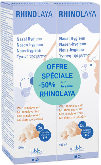 Inebios Rhinolaya Hygiène Nasal Lot de 2 x 100ml