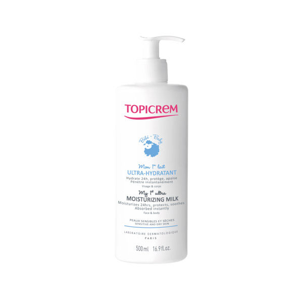 Topicrem Bébé Mon 1er Lait Ultra Hydratant Visage & Corps 500ml