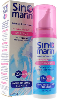 Sinomarin Hypertonique Enfant Nourrisson Nez Bouché Spray 100ml