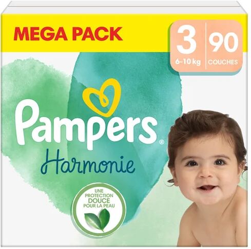 Pampers Harmonie New Baby Couches Taille 3 90uts