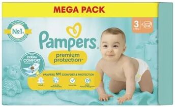 Pampers Premium Protection Couches Bébé Taille 3 6-10kg 114uts