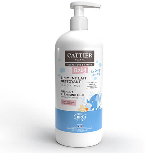 Liniment Lait Nettoyant Pour Le Change Bébé Cattier 500ml