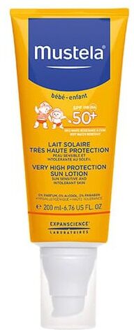 Mustela Lait solaire spf 50+ flacon pompe 200ml