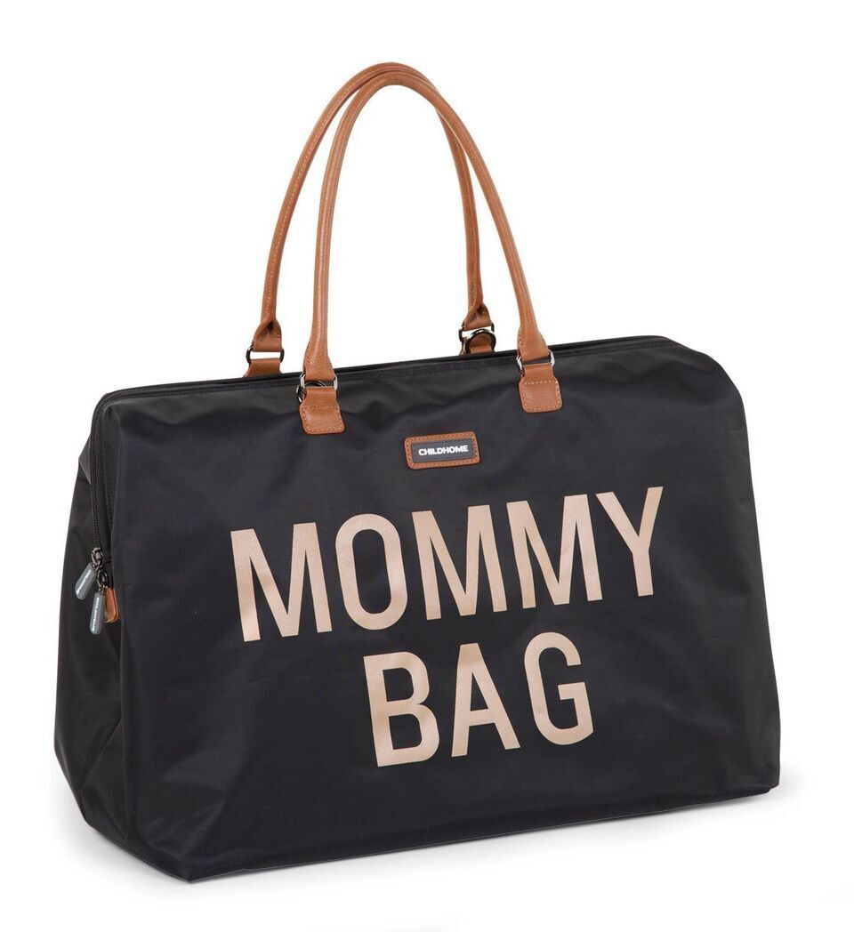 CHILDHOME Τσάντα Αλλαγής Childhome Mommy Bag Big Black Gold