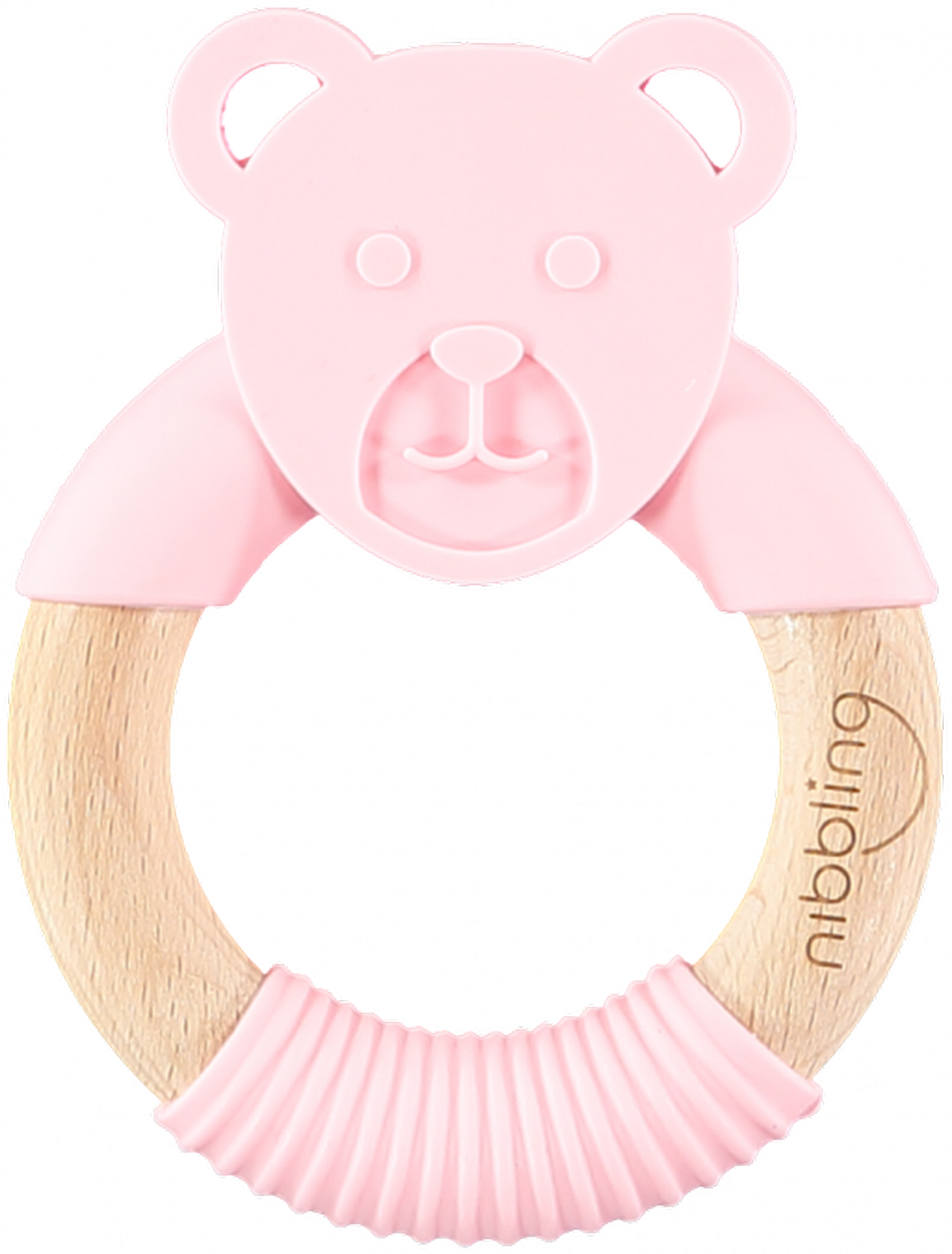 nibbling Μασητικό-Κρίκος Οδοντοφυίας Nibbling Ted Bear Pink
