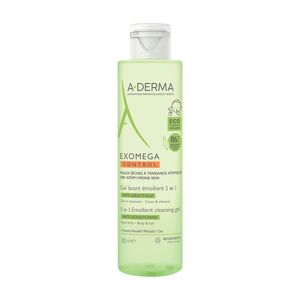 A-Derma Exomega Control - Gel Detergente 2 in 1, 200ml