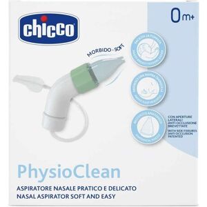 Chicco PhysioClean - Aspiratore Nasale 0M+, 1 Kit Aspiratore con 3 Beccucci