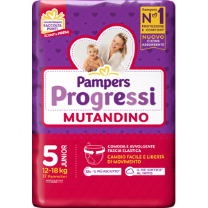 Pampers Progressi Mutandina Junior 17 Pezzi