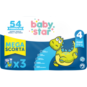 Farvima medicinali spa Babystar Tripack 3x18 Taglia 4 54 Pezzi