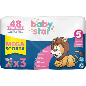 Farvima medicinali spa Babystar Tripack 3x16 Taglia 5 48 Pannolini