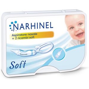 Narhinel Aspiratore Nasale Raffreddore Neonati E Bambini E 2 Ricambi Soft Con Filtro Assorbente