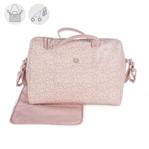 Pasito a Pasito Borsa Fasciatoio Ecopelle Rosa - Linea Flower Mellow