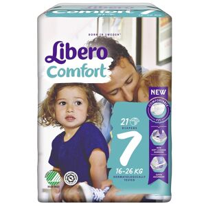 Essity Italy Spa Libero Comfort 7 Pannolino Bambino 16-26kg 21 Pezzi - Massima Protezione e Vestibilità per il Tuo Piccolo