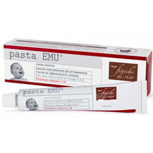 Chicco Fiocchi Di Riso Pasta Emu Lenitiva 30ml - Crema Lenitiva con Aloe Vera e Omega 3, 6, 9