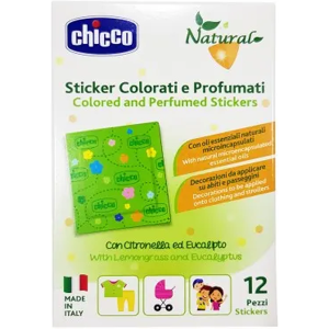 Chicco Natural Zanza Sticker Antizanzara Colorati E Profumati 12 Pezzi