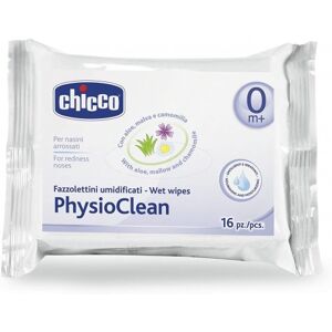 Chicco Fazzoletti Umidificati Physioclean 16 Pezzi 0 Mesi+ - Salviettine per l'Igiene del Bambino