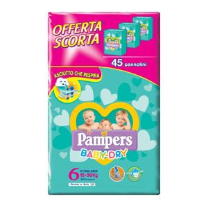Fater Spa Pampers Baby Dry Taglia 6XL 45 Pezzi