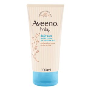Johnson & Johnson Spa Aveeno Baby Barrier - Crema Barriera Protettiva con Zinco 100 ml