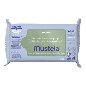 LAB.EXPANSCIENCE ITALIA Srl Mustela Salviette detergenti all'avocado - Detergenza delicata per la pelle 60 pezzi