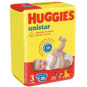 KIMBERLY CLARK ITALIA HUGG.Unistar*3  4-9Kg 18pz