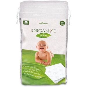 organyc Cambio Pannolino Baby Quadrati in Cotone Bio 60pz