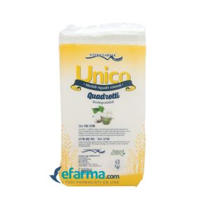 Unico Sterilfarma Quadrotti 100% Cotone Per L'igiene Del Bambino 60 Pezzi