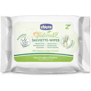 Chicco Salviette Citronella NaturalZ Rinfrescanti e Protettive Contro Le Zanzare 20 Pezzi