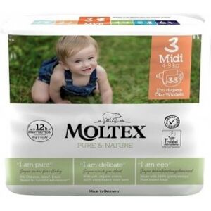 Moltex Pure&nature - taglia 3 midi (4-9 kg) 33 pannolini