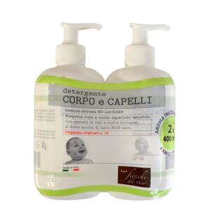 FIOCCHI DI RISO Detergente Corpo E Capelli Preparato Originale N. 18 2 X 400 Ml