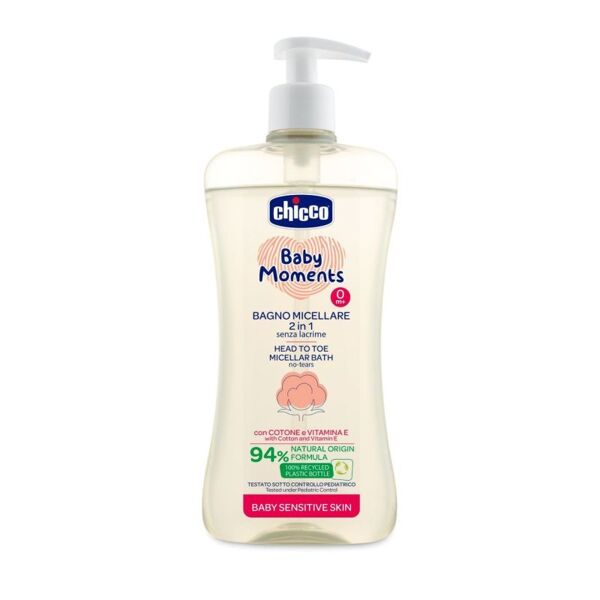 bagno micellare 2in1 baby moments chicco 500ml
