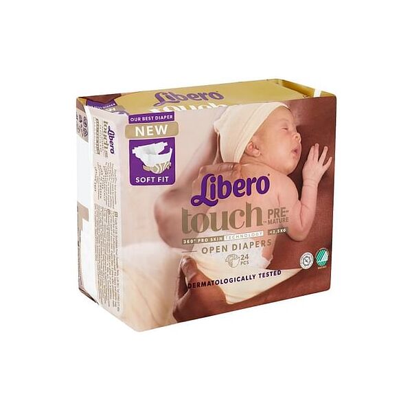 essity (lib,temp) pannolino a mutandina libero touch per bambini prematuri <2,5 kg 24 pezzi