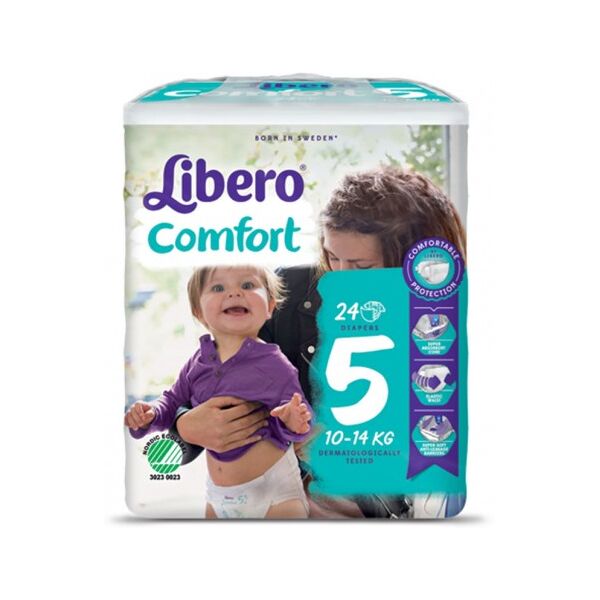 essity italy spa libero comfort 5 pannolino bambino taglia 10-14kg 24 pezzi