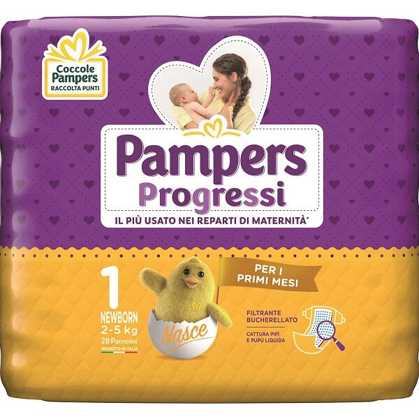 pampers progressi newborn 28 pezzi