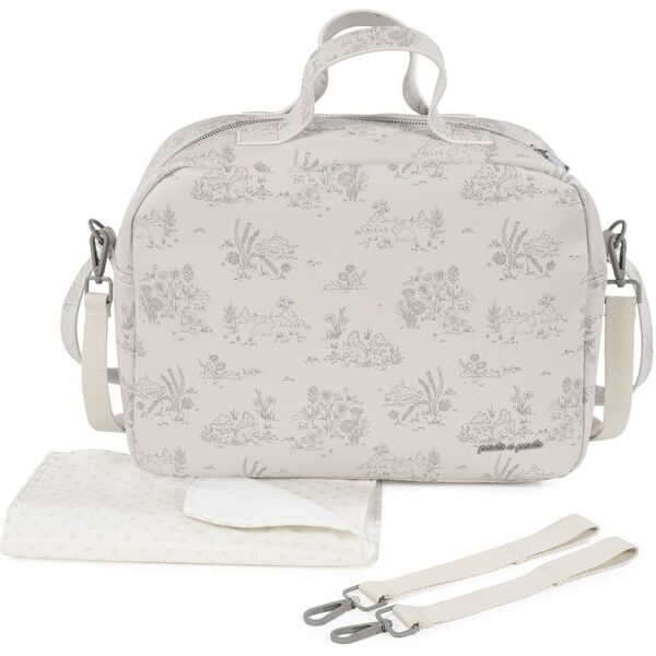 pasito a pasito borsa fasciatoio toile de jouy cream