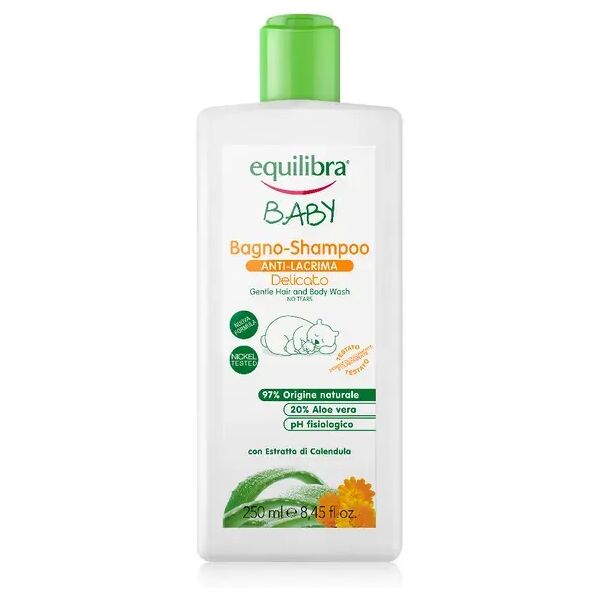 equilibra baby bagno shampoo anti-lacrima delicato per bambini 250 ml