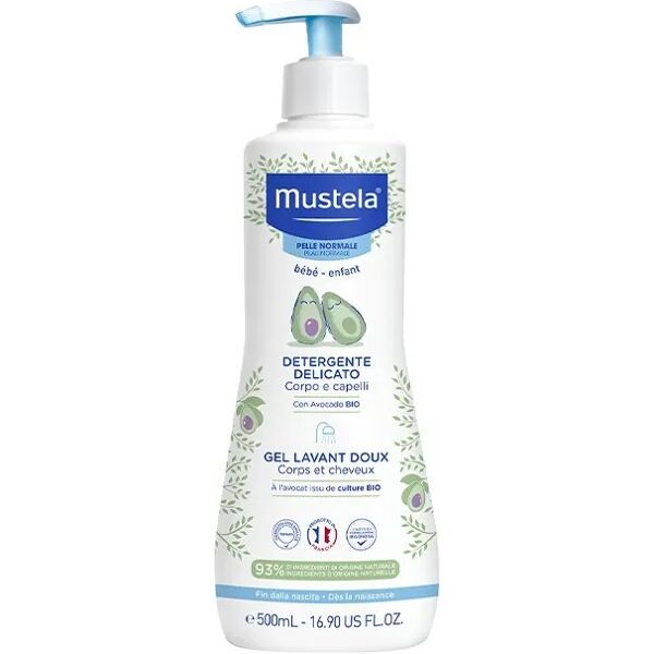 mustela detergente delicato corpo e capelli neonati e bambini 500 ml