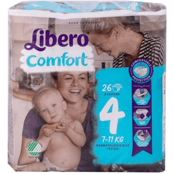 libero comfort taglia 4 pannolini 7-11 kg 26 pezzi