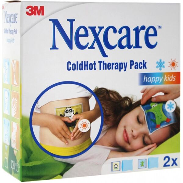 3m coldhot mini happy kids multilingual nexcare 2 pezzi