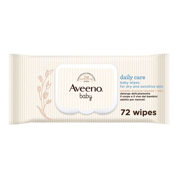 aveeno baby wipes 72 pezzi